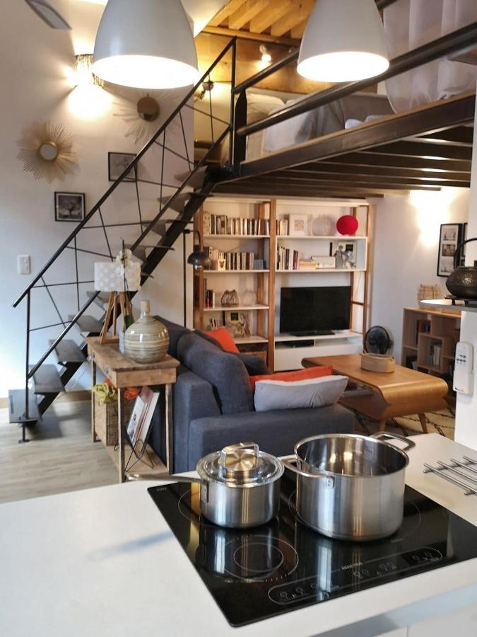 Authentic Loft With Mezzanine & Exposed Stones Heart Of Lyon Apartment Bagian luar foto