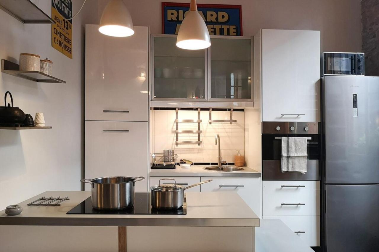 Authentic Loft With Mezzanine & Exposed Stones Heart Of Lyon Apartment Bagian luar foto